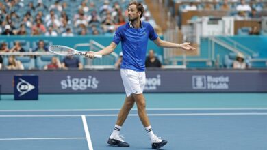 Теннисист Медведев не смог выйти в финал турнира серии «Мастерс» в Майами