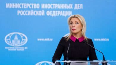 Захарова посоветовала Макрону прекратить поставки оружия Киеву